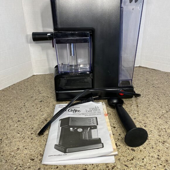 MR. COFFEE CAFE BARISTA Stainless Steel BVMC-ECMP1000 Espresso Cappuccino EUC - Picture 5 of 8